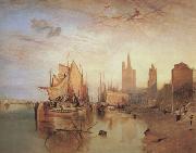 Cologne,the arrival lf a pachet boat;evening (mk31) William Turner